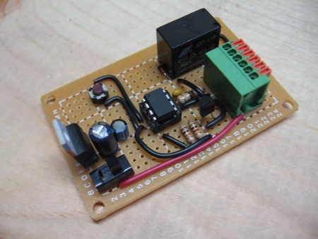 Garage door code button