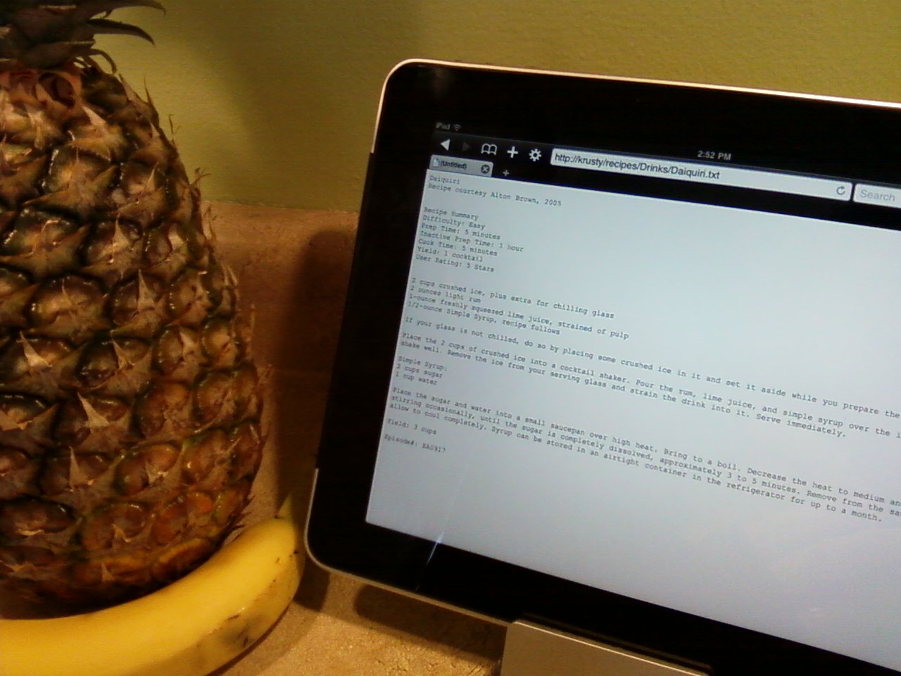 One terminal command puts your recipes on iPad